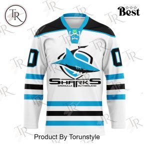Cronulla-Sutherland Sharks 2025 Custom Name New Limited Edition Hockey Jersey