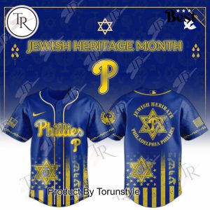 Philadelphia Phillies X Jewish Heritage Month 2025 Limited Edition Baseball Jersey