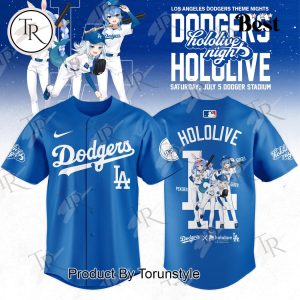 Hololive Night Game X Los Angeles Dodgers 2025 Special Edition Baseball Jersey
