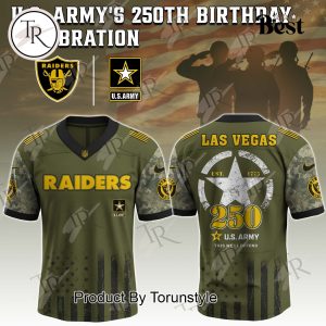 Las Vegas Raiders X 250th U.S Army This We’ll Defend Limited Edition Football Jersey