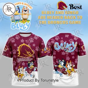 Brisbane Broncos Bluey And Bingo Are Headed Back To The Broncos Game Limited Edition Hoodie