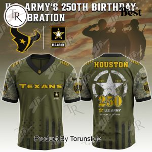 Houston Texans X 250th U.S Army This We’ll Defend Limited Edition Football Jersey