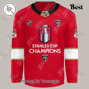 2025 Stanley Cup Champions Florida Panthers Hockey Jersey