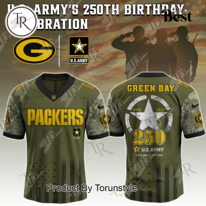 Green Bay Packers X 250th U.S Army This We’ll Defend Limited Edition Football Jersey