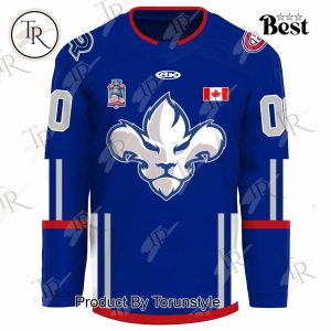 Trois-Rivieres Lions 2025 Kelly Cup Playoffs Custom Name Limited Edition Hockey Jersey – Blue