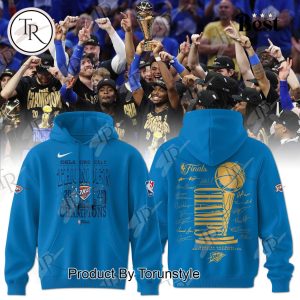 20 Oklahoma City Thunder 25 Finals Champions Hoodie – Blue