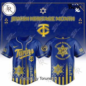 Minnesota Twins X Jewish Heritage Month 2025 Limited Edition Baseball Jersey