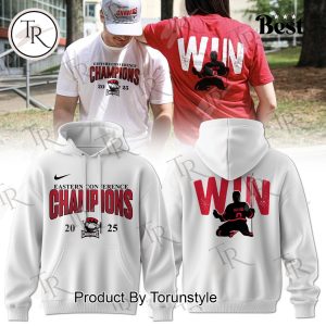 2025 Eastern Conference Champions Charlotte Checkers Limited Edition Hoodie – White