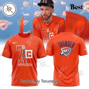Oklahoma City Thunder X Chet Holmgren 7C Limited Edition Hoodie – Orange