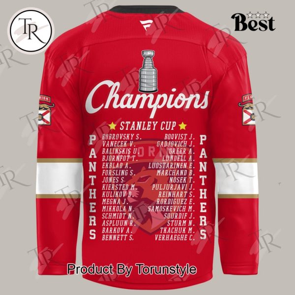 2025 Stanley Cup Champions Florida Panthers Hockey Jersey