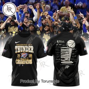 20 Oklahoma City Thunder 25 Finals Champions Hoodie – Black