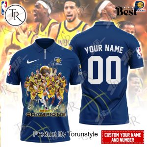 Indiana Pacers 2024-2025 NBA Champions Custom Name Limited Edition Polo Shirt