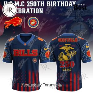 Buffalo Bills X U.S.M.C 250th Birthday Limited Edition Football Jersey