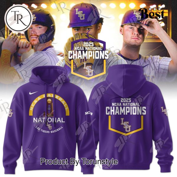 NCAA Baseball National Champions LSU Tigers 2025 Hoodie