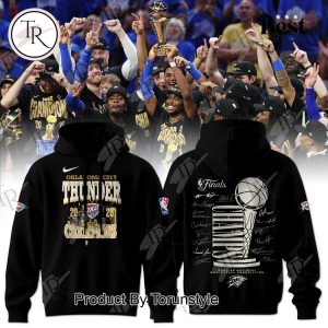 20 Oklahoma City Thunder 25 Finals Champions Hoodie – Black