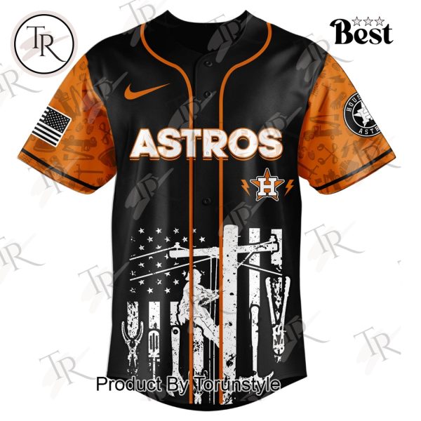 Houston Astros X National Lineman Appreciation Day 2025 Limited Edition Baseball Jersey