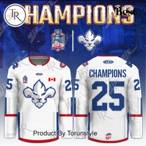 Trois-Rivieres Lions 2025 Kelly Cup Playoffs Special Edition Hockey Jersey – White