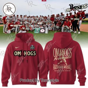 Omahogs Arkansas Razorbacks 2025 Limited Edition Hoodie – Red