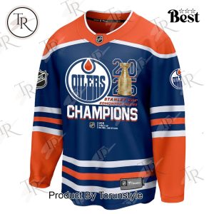 Stanley Cup Final 2025 Champions Edmonton Oilers Limited Edition Hockey Jersey