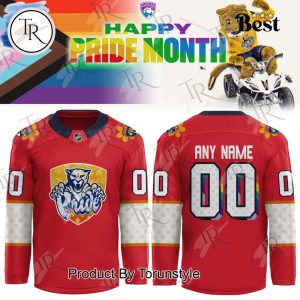 Happy Pride Month X Florida Panthers 2025 Custom Name Limited Edition Hockey Jersey