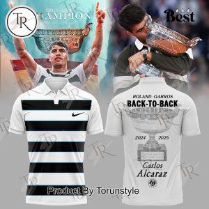 Roland Garros 2024-2025 X Carlos Alcaraz Back To Back Special Edition Polo Shirt