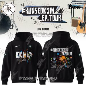 Jin Tour X Dallas Mavericks  RunSeokjin Ep Tour 2025 Limited Edition Hoodie