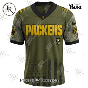 Green Bay Packers X 250th U.S Army This We’ll Defend Limited Edition Football Jersey