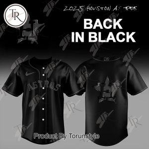 Houston Astros X Back In Black 2025 Limited Edition Baseball Jersey