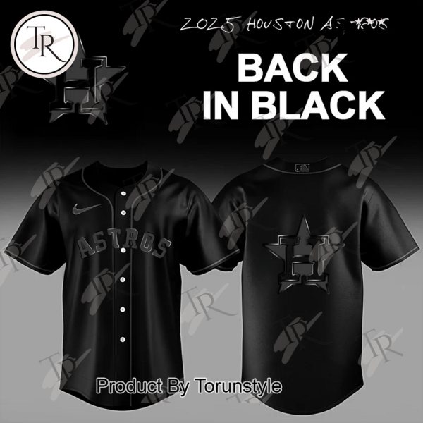 Houston Astros X Back In Black 2025 Limited Edition Baseball Jersey