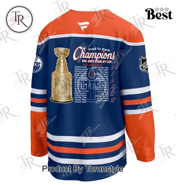Stanley Cup Final 2025 Champions Edmonton Oilers Limited Edition Hockey Jersey