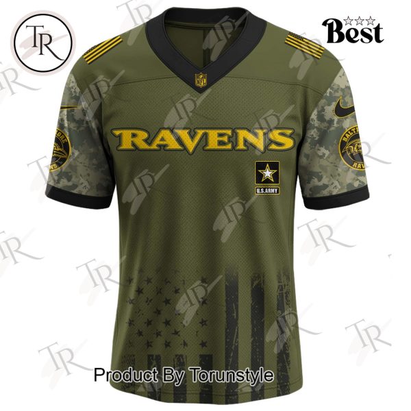 Baltimore Ravens X 250th U.S Army This We’ll Defend Limited Edition Football Jersey
