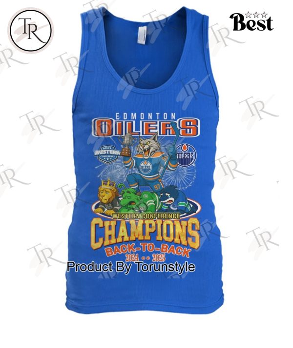 Edmonton Oilers Western Conference Champions Back To Back 2024-2025 Limited Edition T-Shirt
