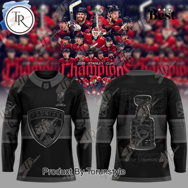 Back To Back Florida Panthers 2025 Stanley Cup Champions Limited Edition Hockey Jersey