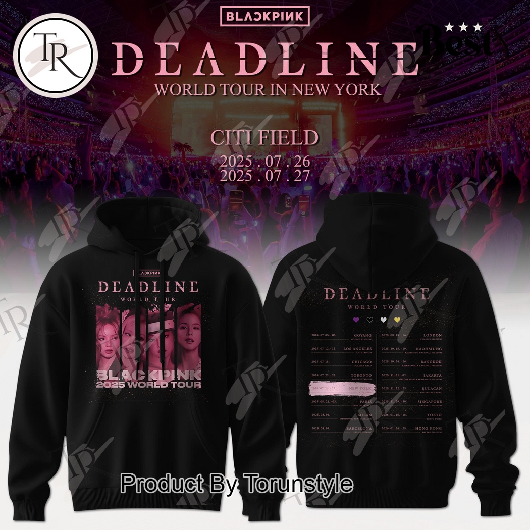 Blackpink X Deadlin World Tour In New York Citi Field Hoodie