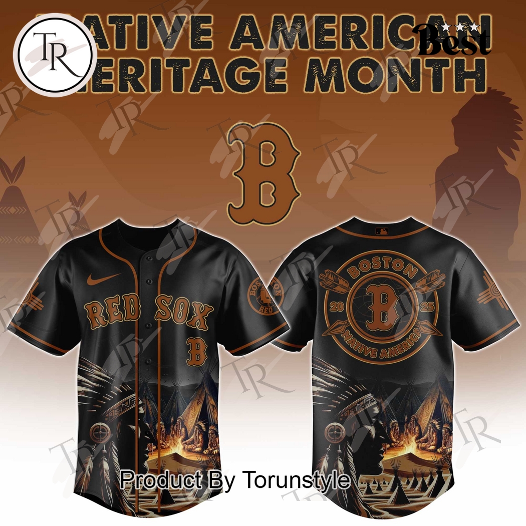 Boston Red Sox X Native American Heritage Month Special Edition Baseball Jersey