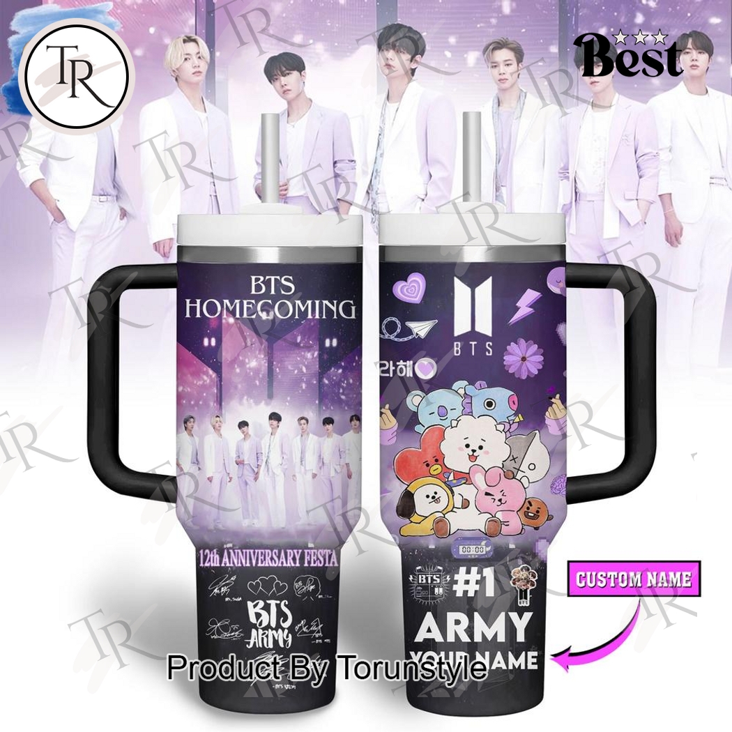 BTS Homecoming 12th Anniversary Festa Custom Name Limited Edition 40oz Tumbler BTS Homecoming 12th Anniversary Festa Custom Name Limited Edition 40oz Tumbler