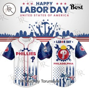 Philadelphia Phillies X Happy Lobor Day United States Of America 2025 Limited Edition Baseball Jersey