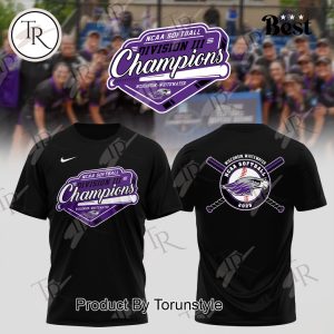 Wisconsin-Whitewater Warhawks NCAA Softball Champions 2025 Limited Edition Hoodie – Black