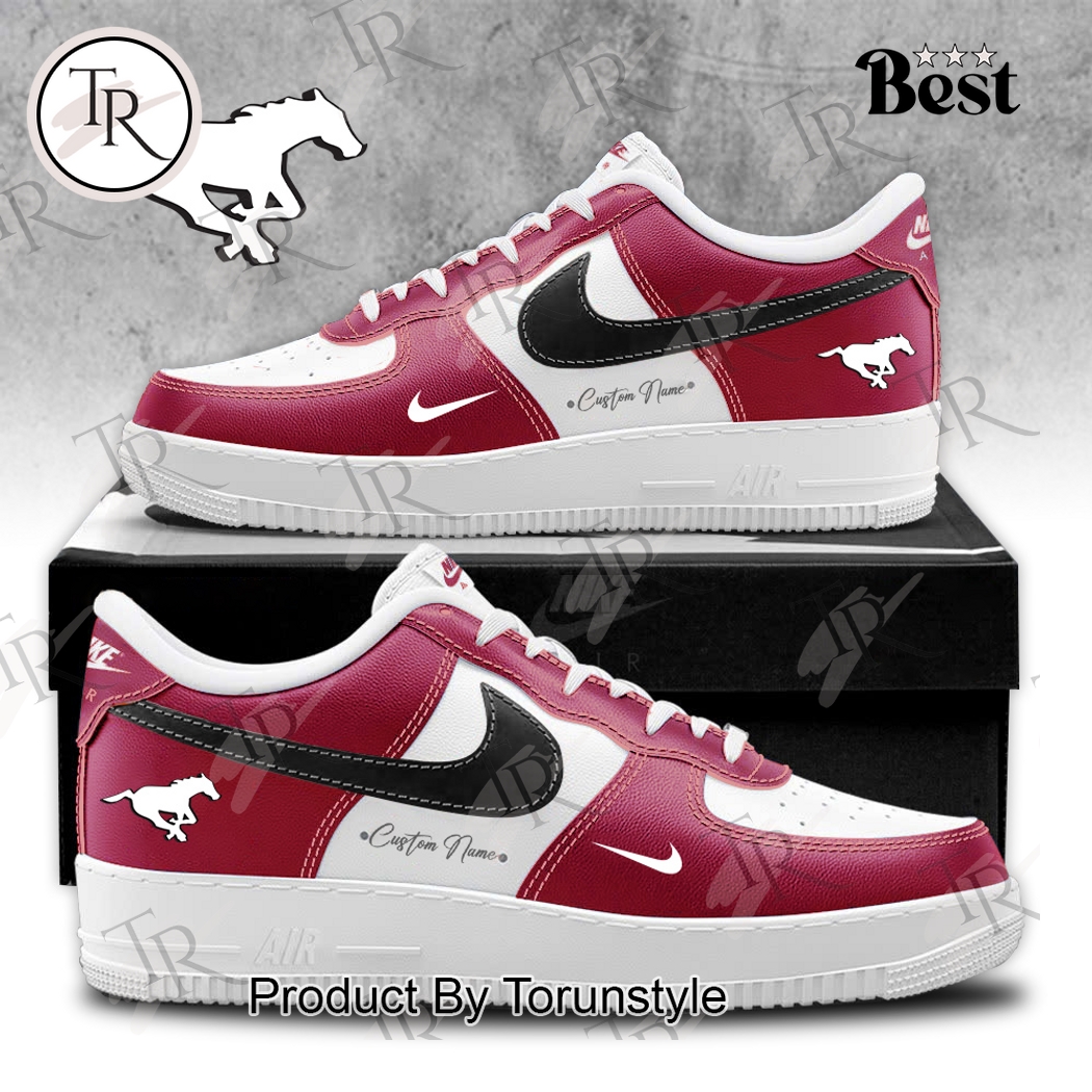 Calgary Stampeders 2025 Logo Custom Name AF1 Sneakers Calgary Stampeders 2025 Logo Custom Name AF1 Sneakers