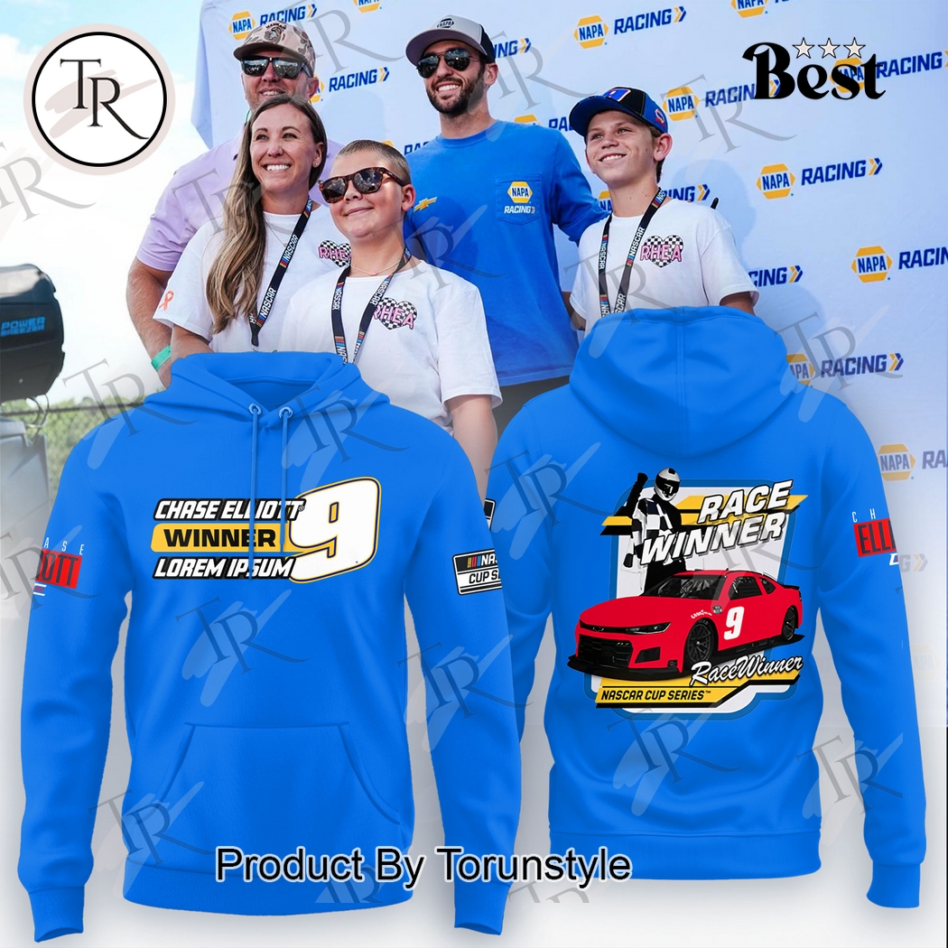 Chase Elliott Race Winner Nascar Cup Series Edition Hoodie - Blue