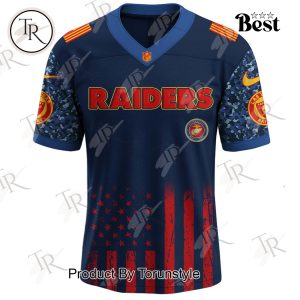 Las Vegas Raiders X U.S.M.C 250th Birthday Limited Edition Football Jersey