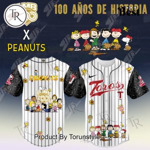 Toros De Tijuana X Peanuts 100 Anos De Historia 2025 Limited Edition Baseball Jersey