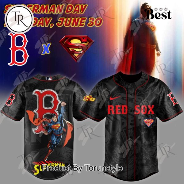 Boston Red Sox X Superman 2025 Limited Edition Baseball Jersey