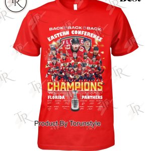 Back Back Back Eastern Conference Champions 2025 Florida Panthers Limited Edition T-Shirt