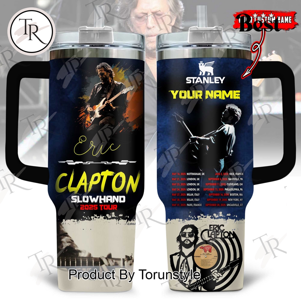 Eric Clapton Slowhand 2025 Tour Limited Edition 40oz Tumbler Eric Clapton Slowhand 2025 Tour Limited Edition 40oz Tumbler