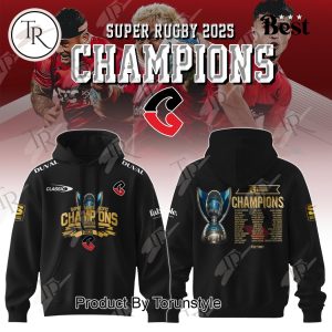 2025 Super Rugby Champions Crusaders 13 Coolabah Hoodie