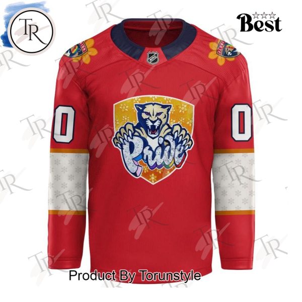 Happy Pride Month X Florida Panthers 2025 Custom Name Limited Edition Hockey Jersey