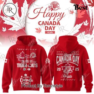 Hamilton Tiger-Cats X Happy Canada Day 2025 Special Edition Hoodie