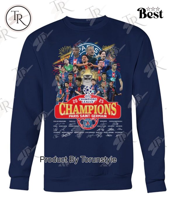 2025 UEFA Champions League Champions Paris Saint-Germain Limited Edition T-Shirt
