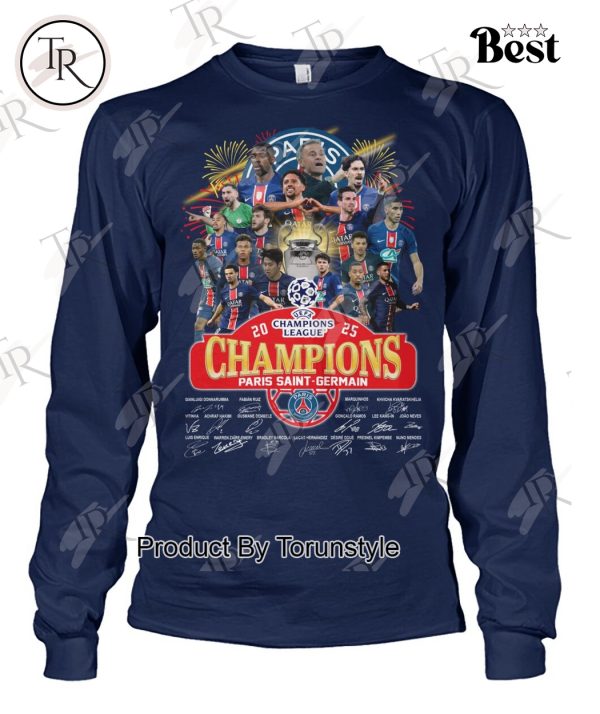 2025 UEFA Champions League Champions Paris Saint-Germain Limited Edition T-Shirt